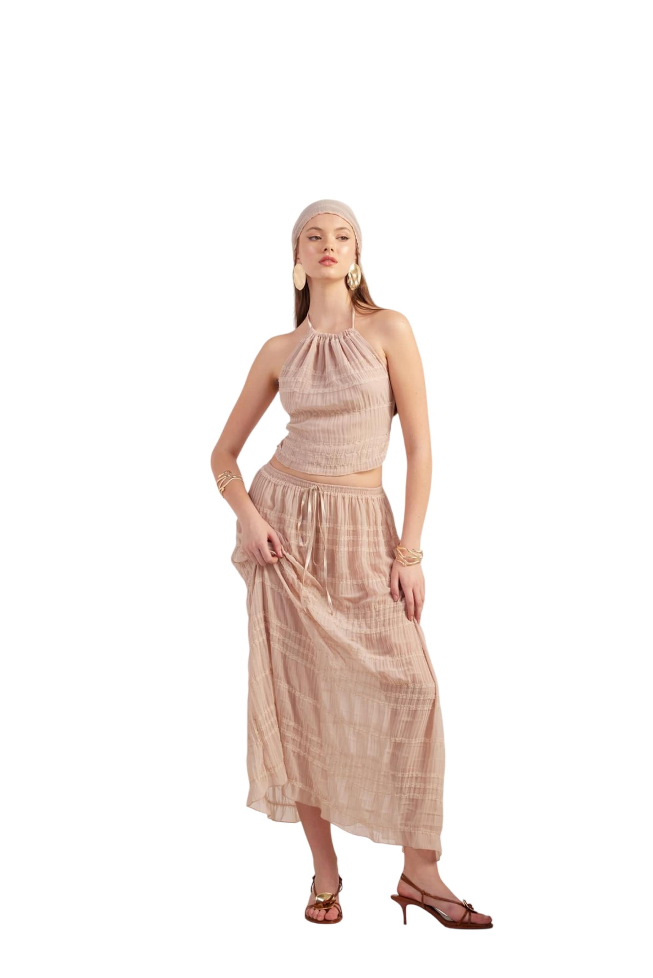 HOLLY LOLLY Suit in Beige: front