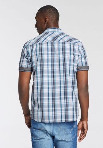 Man's World Regular Fit Hemd in Blau