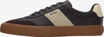 Sportbačiai be auliuko 'Aiden' iš BOSS, spalva – nebalintos drobės spalva / šokolado spalva / tamsiai ruda, Prekių apžvalga