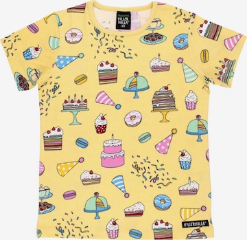 Villervalla T-Shirt in Gelb: Vorderseite