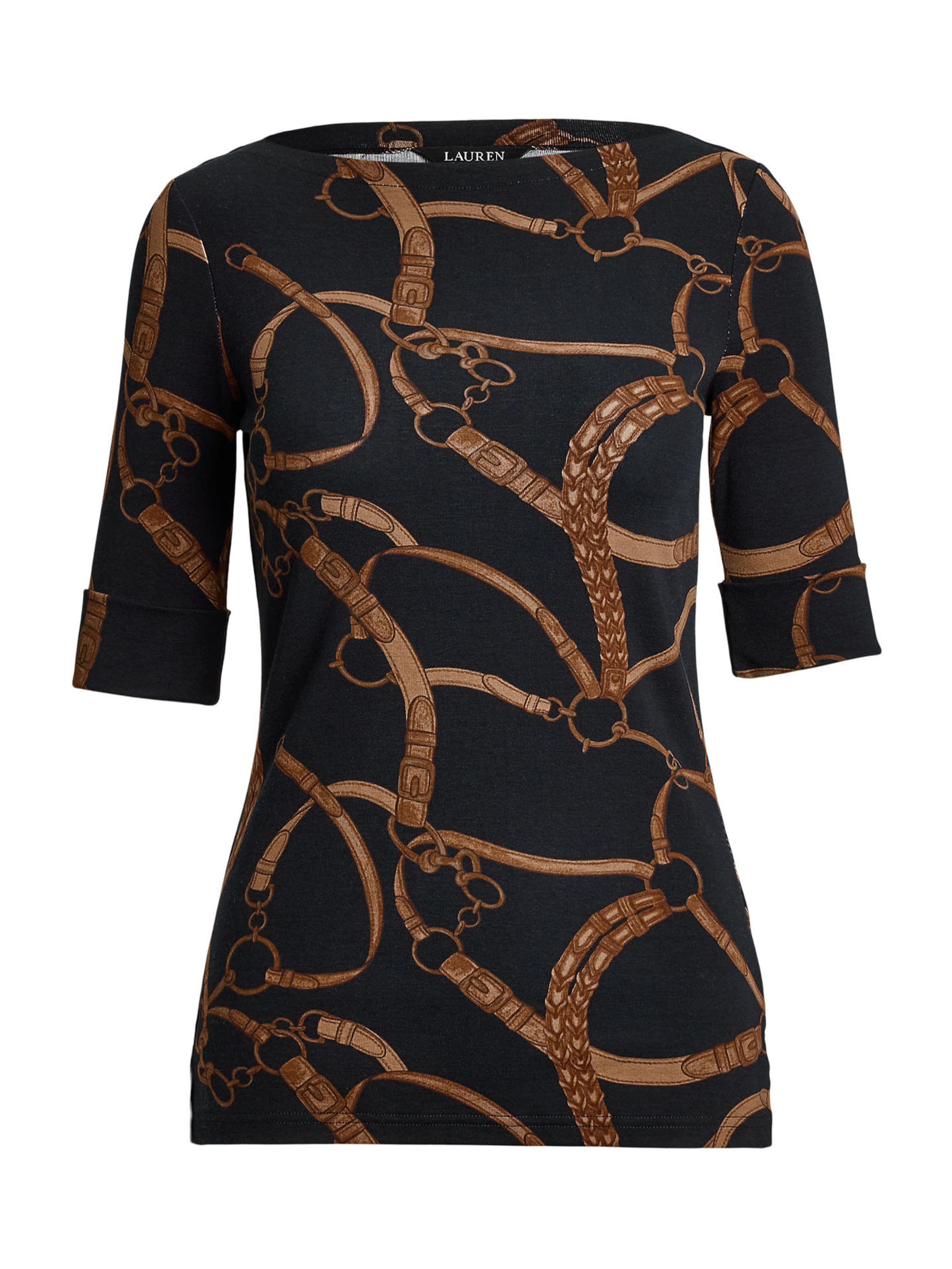 Maglietta di Lauren Ralph Lauren in nero: frontale