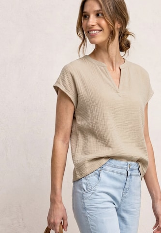 STREET ONE Blouse in Beige: front