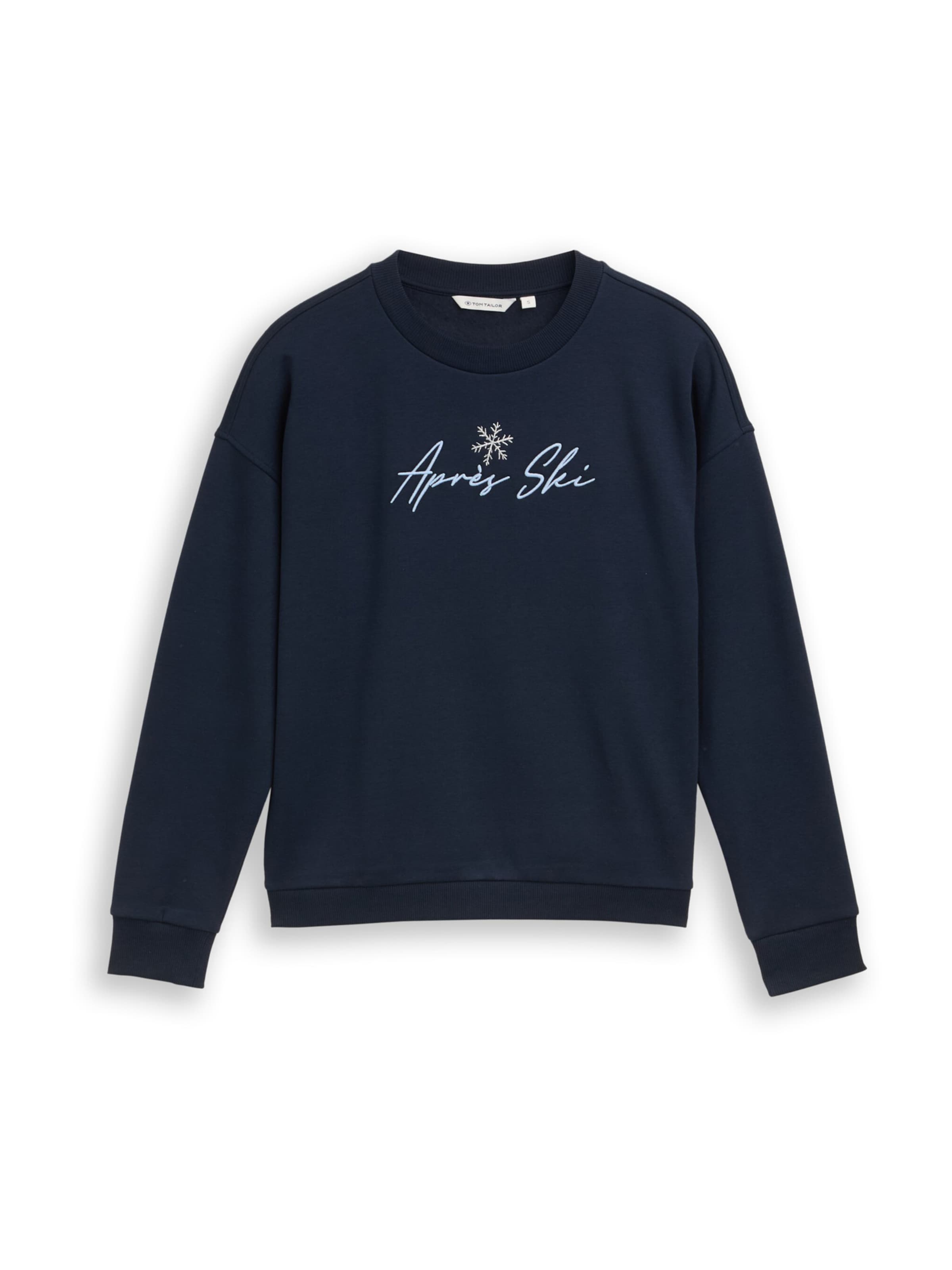 TOM TAILOR Суичър в синьо: отпред