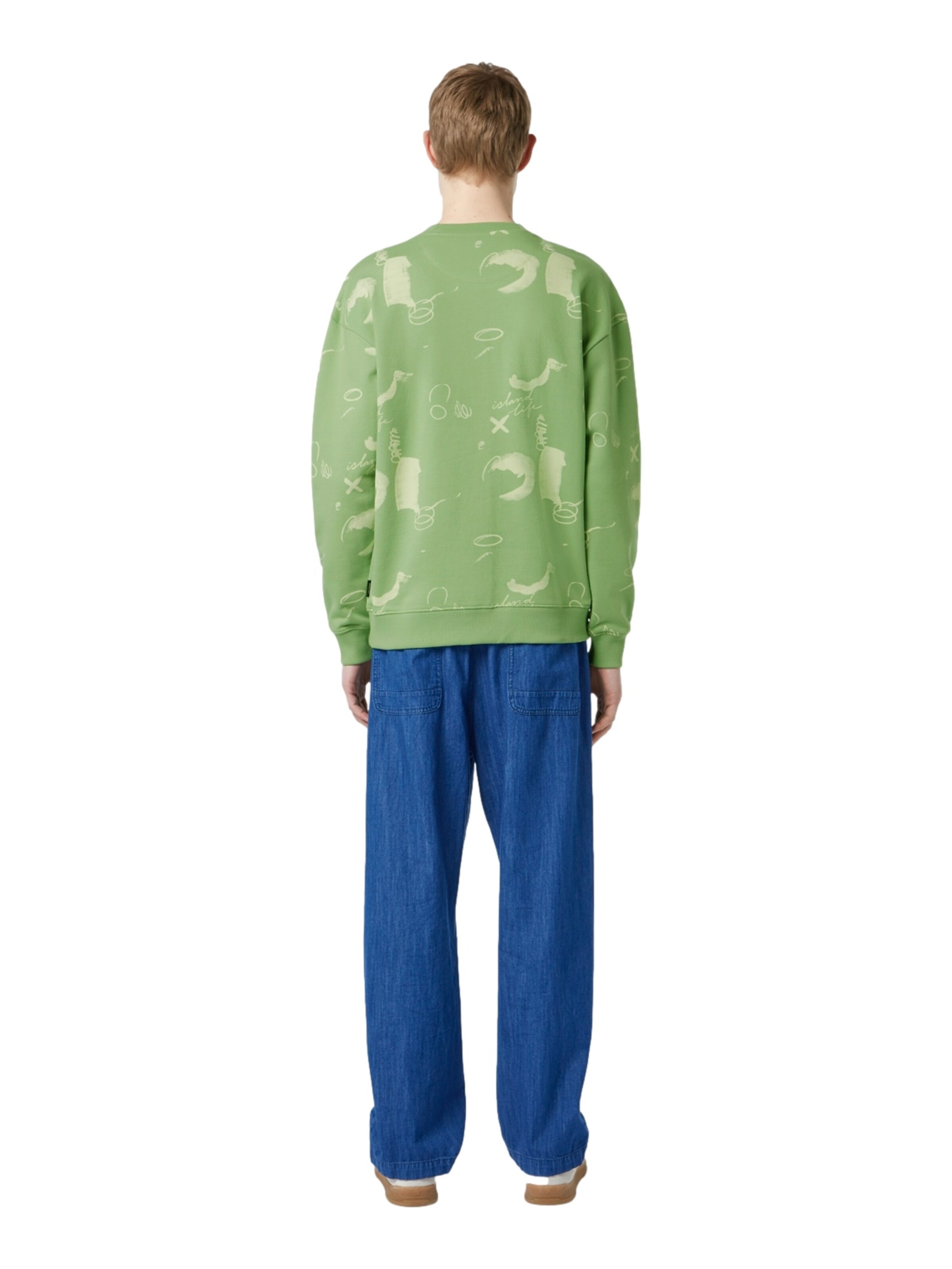 SCOTCH & SODA Sweatshirt i grøn