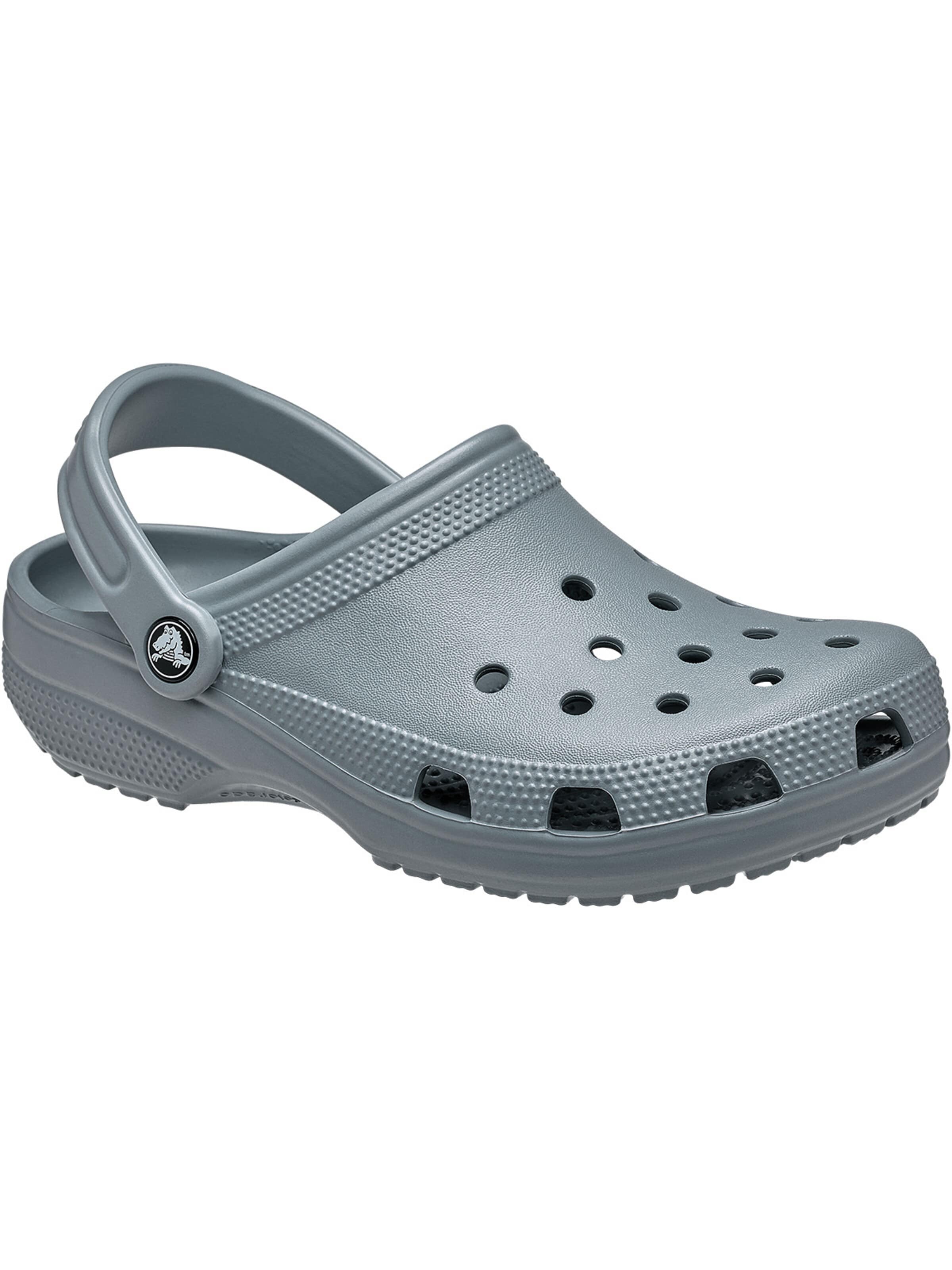 pelēks Crocs Gumijas čības 'Classic': no priekšpuses