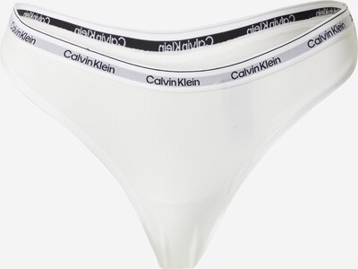 Calvin Klein Underwear String en gris clair / noir / blanc, Vue avec produit