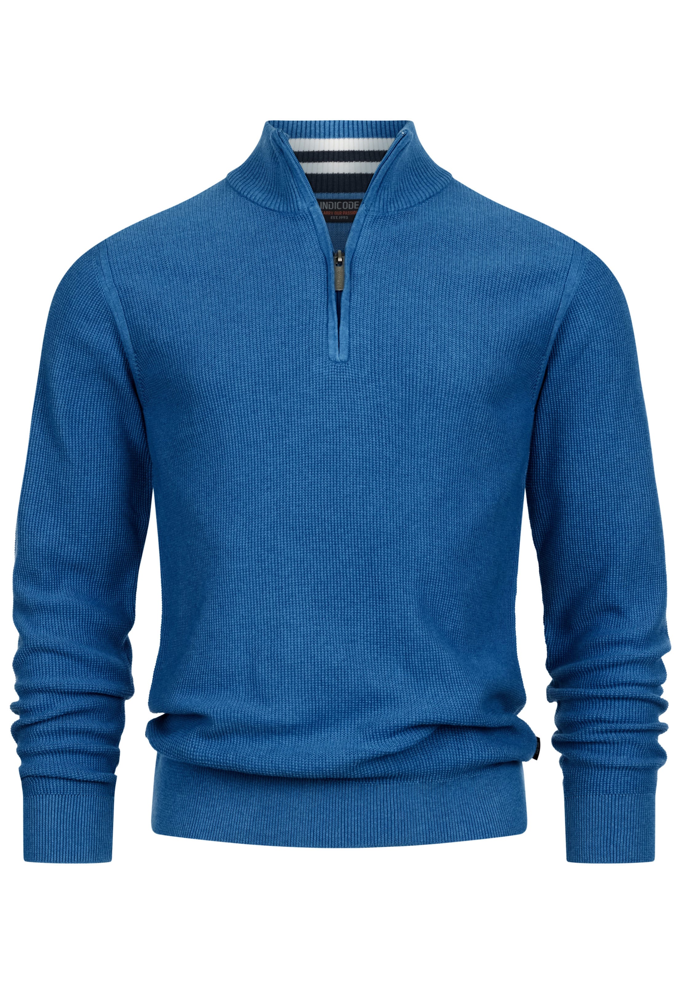 INDICODE JEANS Trui ' Bull ' in Blauw: voorkant