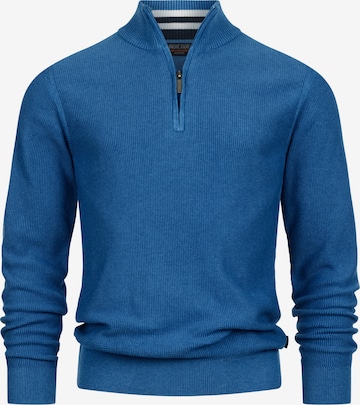 INDICODE JEANS Pullover ' Bull ' in Blau: Vorderseite