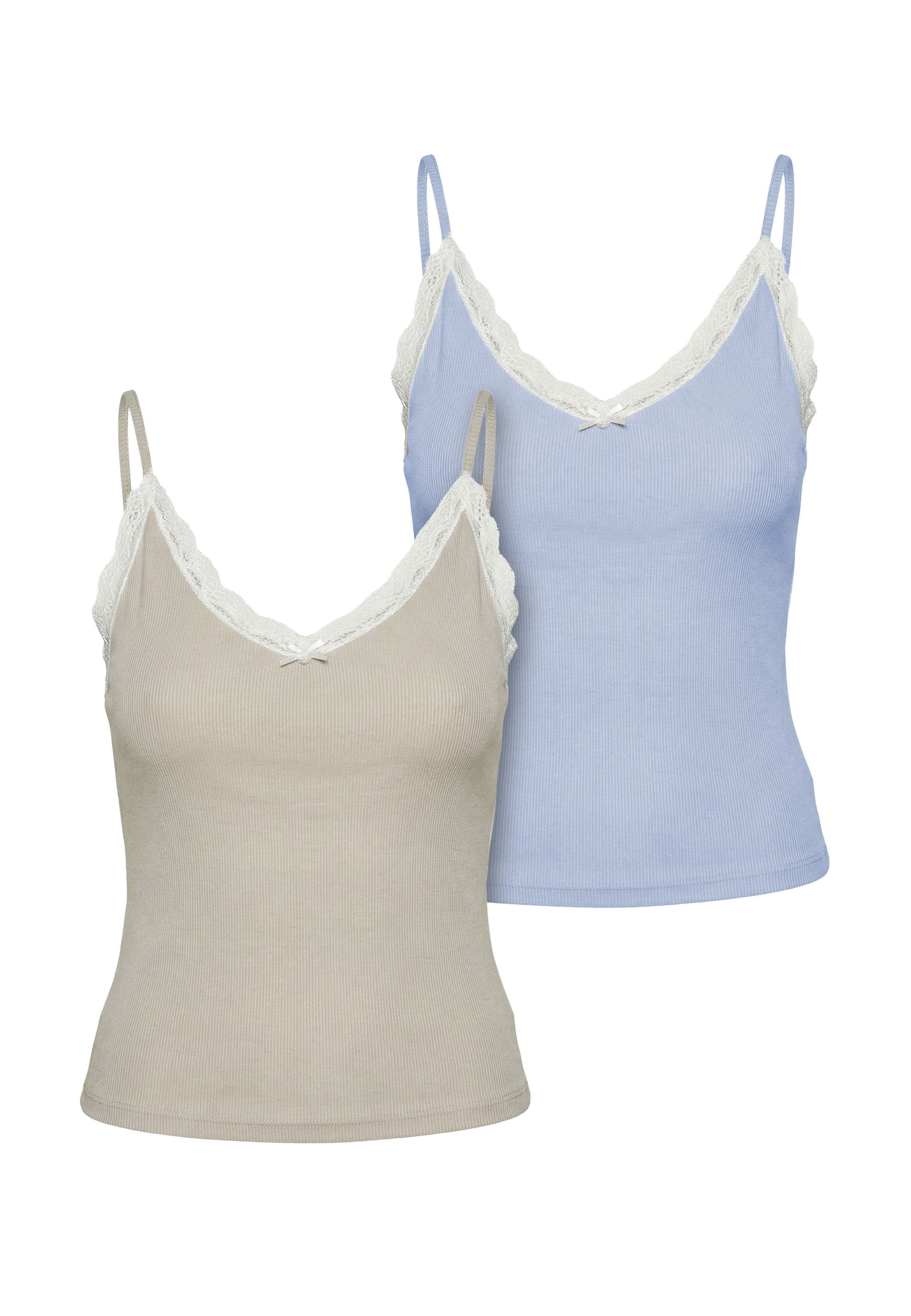 Urban Classics Top in Beige: voorkant