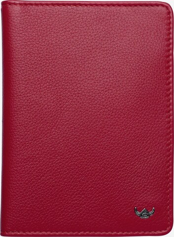 GOLDEN HEAD Wallet 'Madrid ' in Red: front