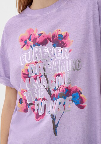 QS T-shirt i lila