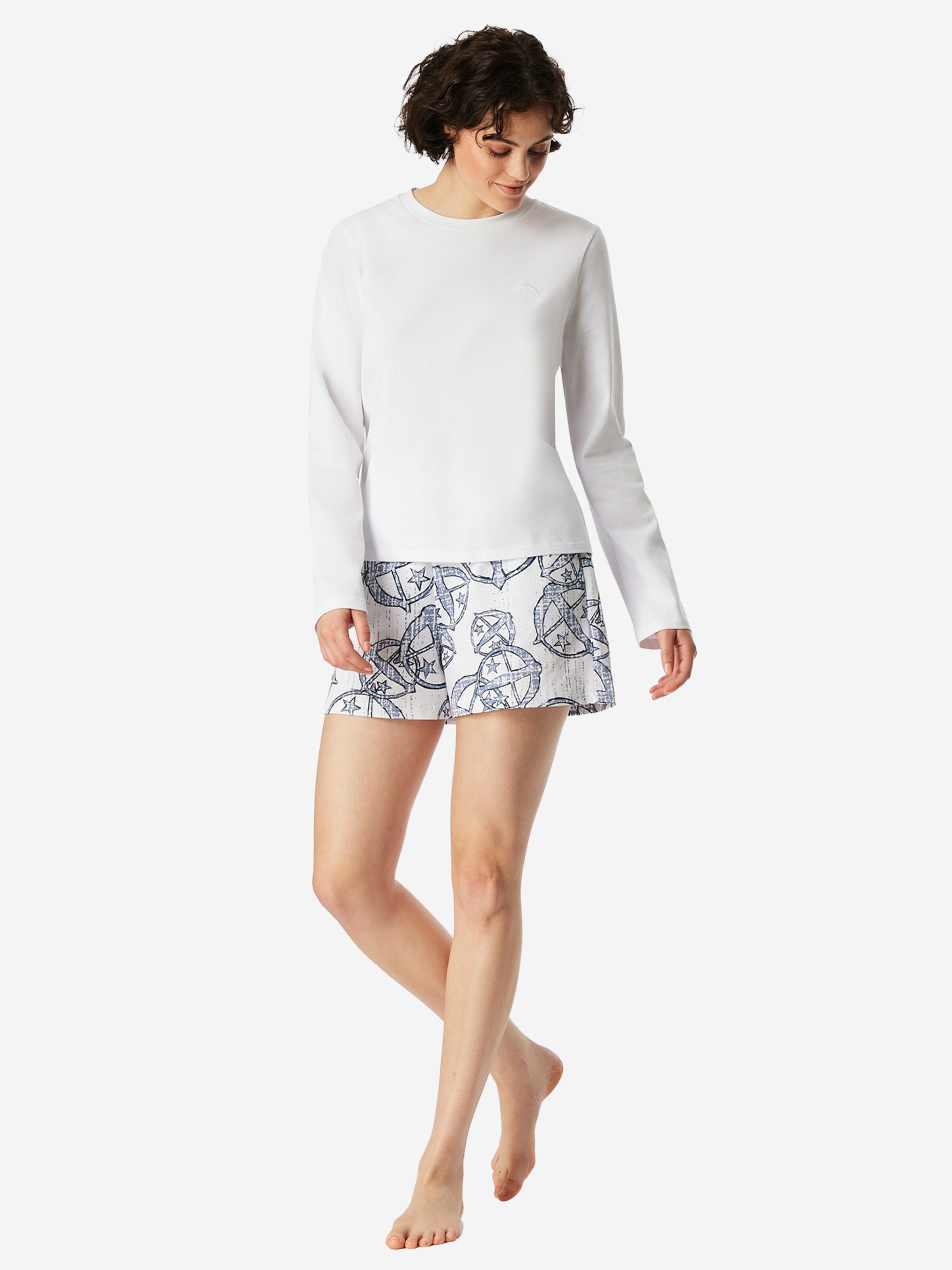 SCHIESSER Shirt ' SCHIESSER 150 YEARS ' in Wit