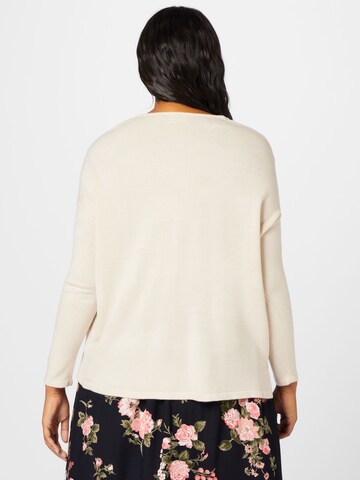 ONLY Carmakoma - Pullover 'AMALIA' em bege