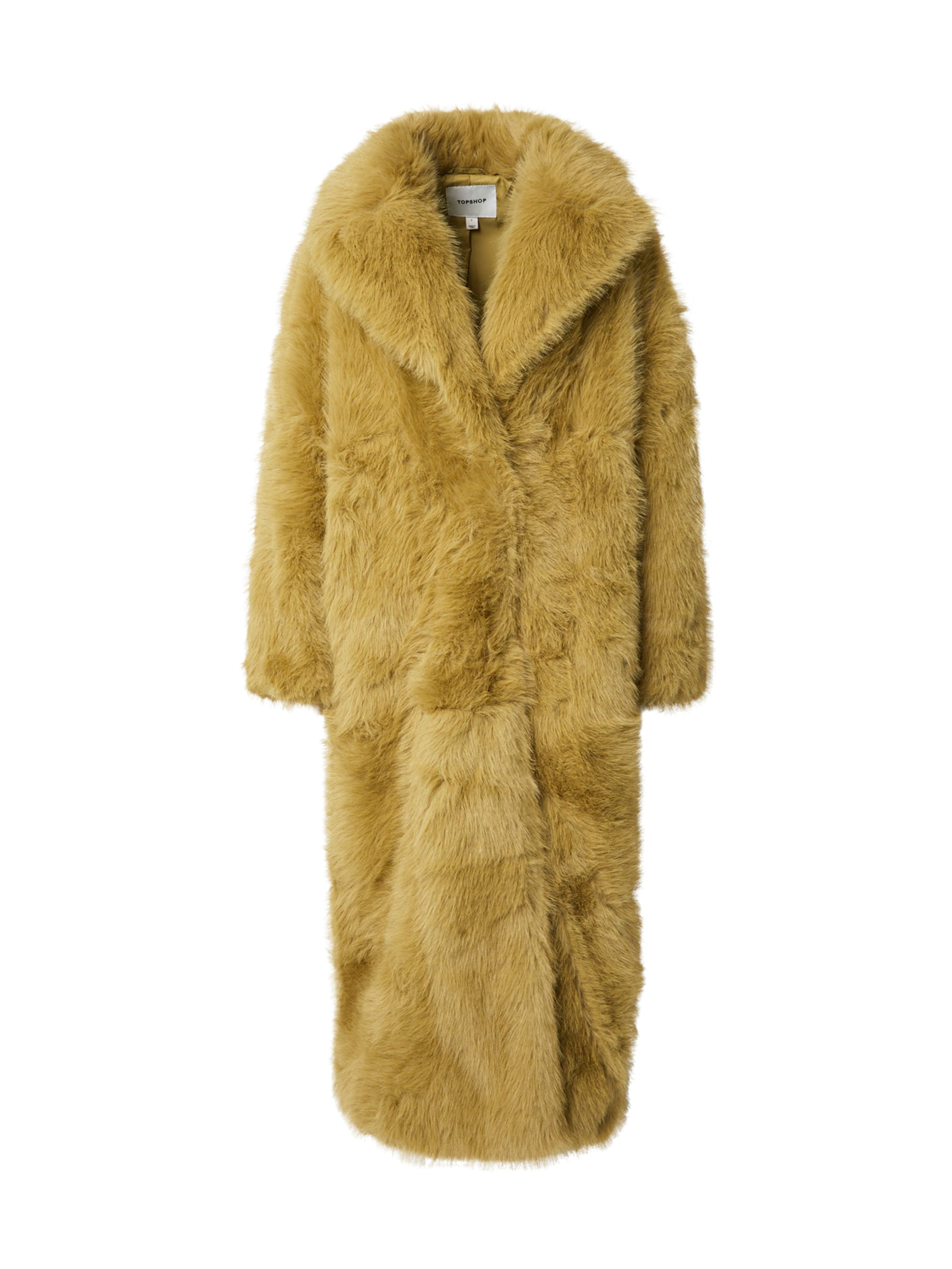 TOPSHOP Zimný kabát 'ALIA' - Zelená: predná strana