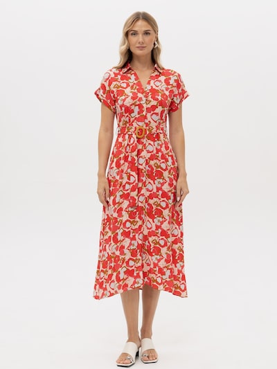 Passioni Sommerkleid 'Sommerkleid mit Blumenprint' in 36 in orangerot, Produktansicht