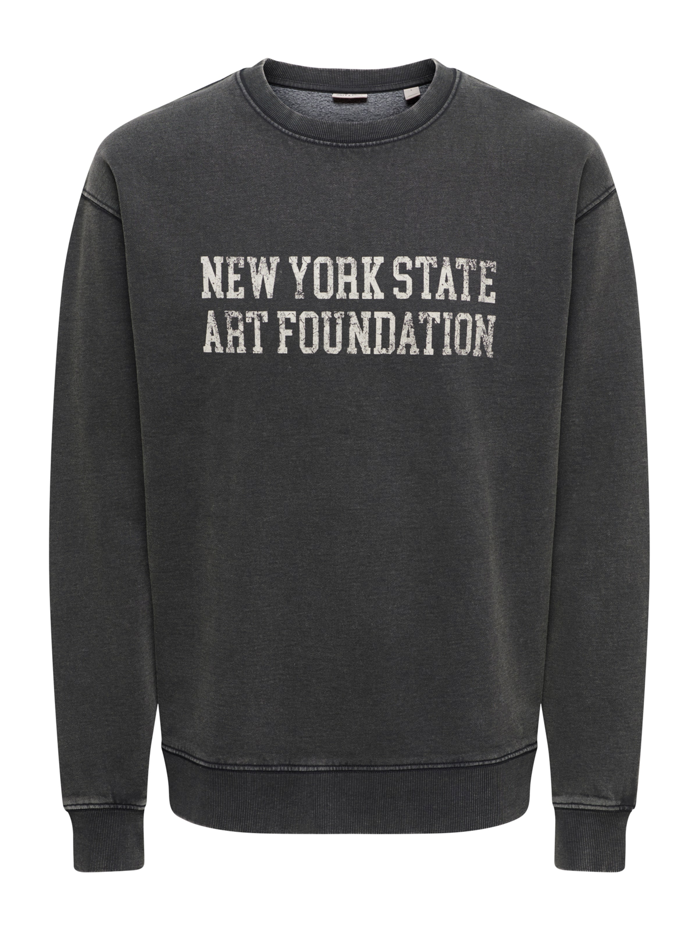 Only & Sons Sweatshirt 'ONSCREATIVE' in Schwarz: Vorderseite