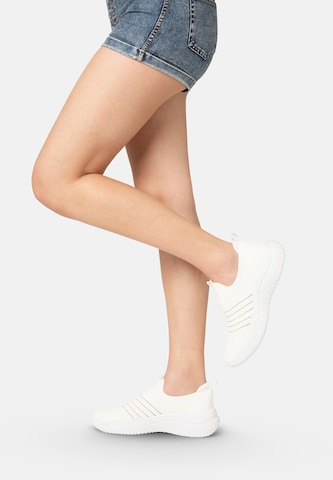 Scarpa slip-on di Elara in bianco