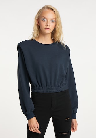 Sweat-shirt myMo ROCKS en bleu : devant