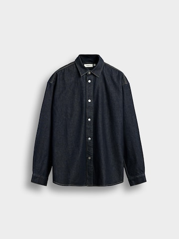 Burocs Comfort fit Button Up Shirt in Blue: front