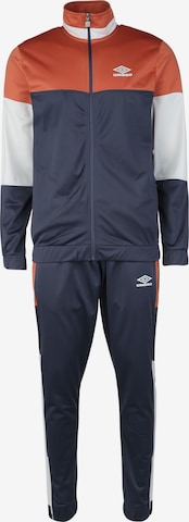 UMBRO Trainingspak 'Poly' in Blauw: voorkant