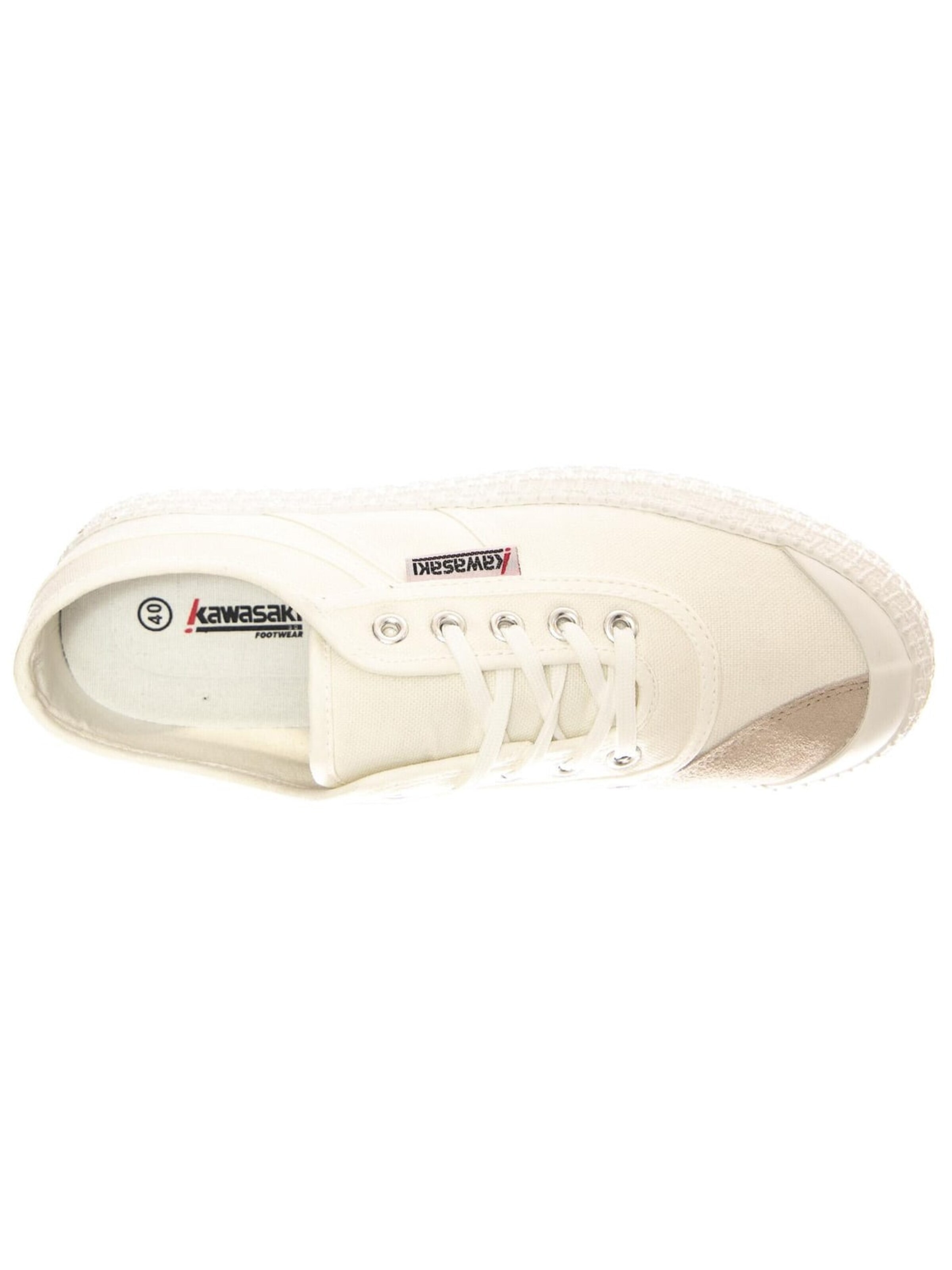 Chaussure de sport à lacets KAWASAKI en blanc