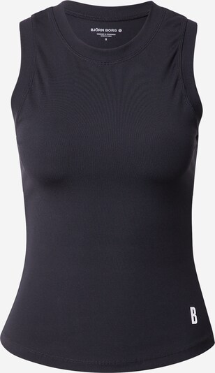 BJÖRN BORG Sports Top in Black / White, Item view