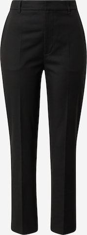Lauren Ralph Lauren - Calças com vincos 'LAKYTHIA' em preto: frente