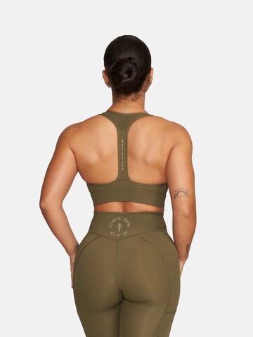 GOLD´S GYM APPAREL Bustier Sport-BH 'Nadia' in Grün