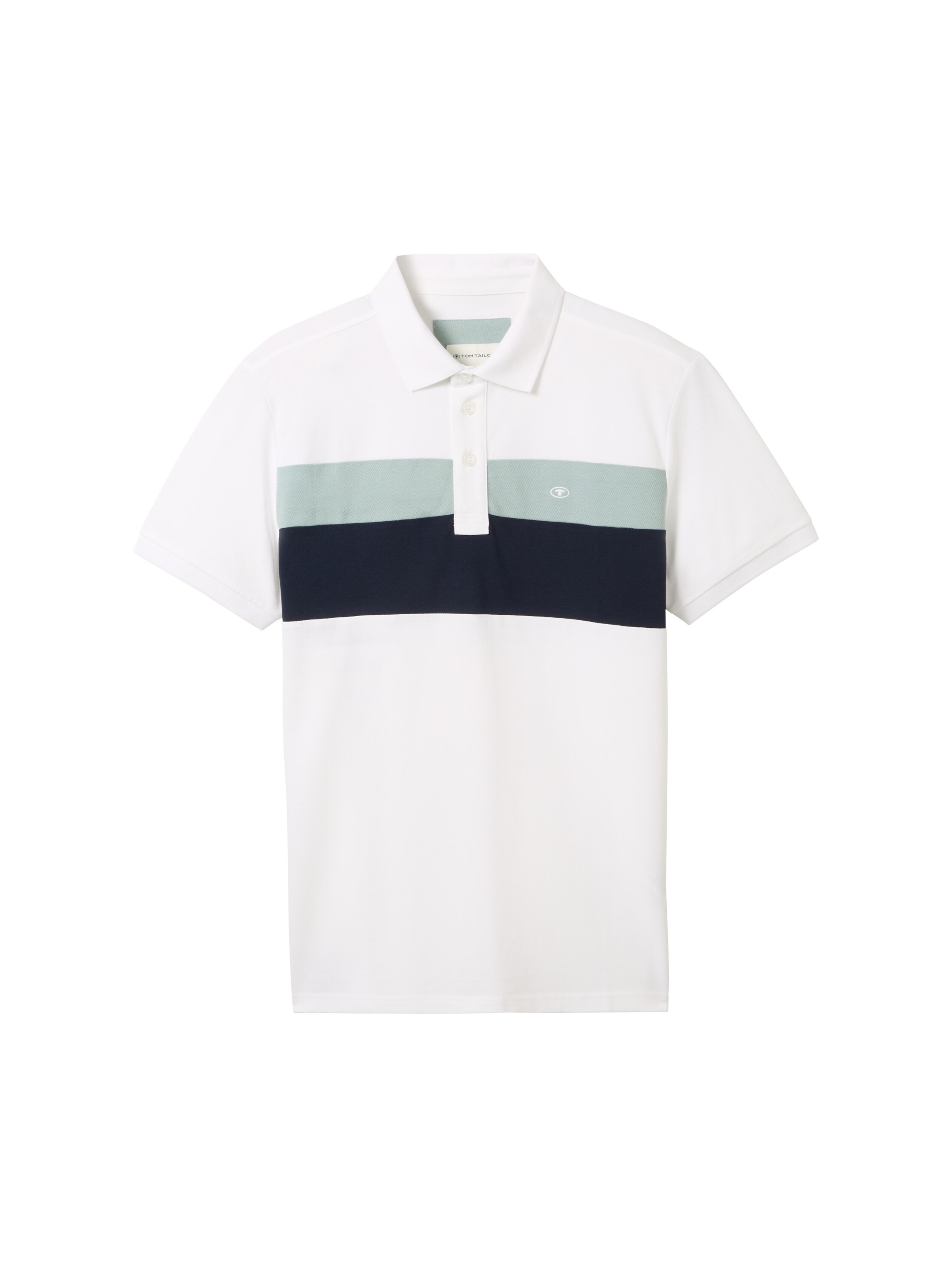 TOM TAILOR Poloshirt in Weiß: Vorderseite