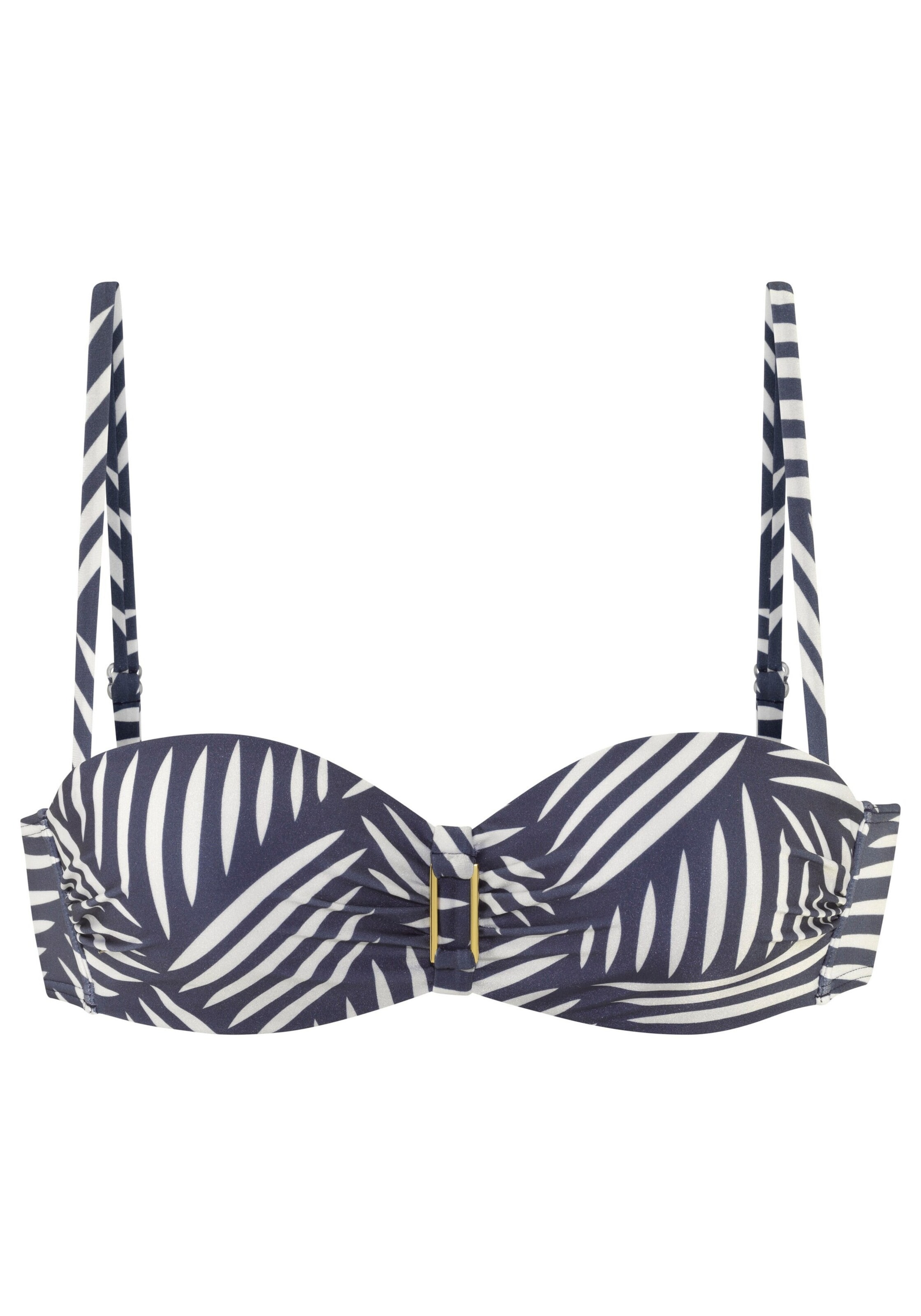 LASCANA Сутиен бандо Горнище на бански в синьо: отпред