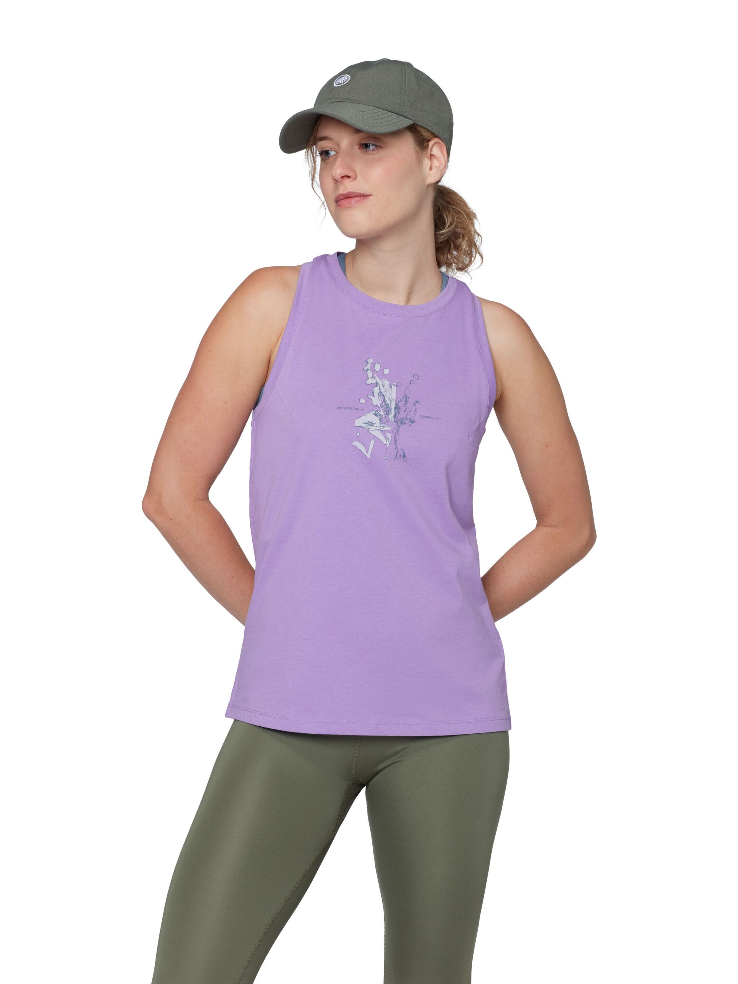 MAMMUT Sporttop in Lila: Vorderseite