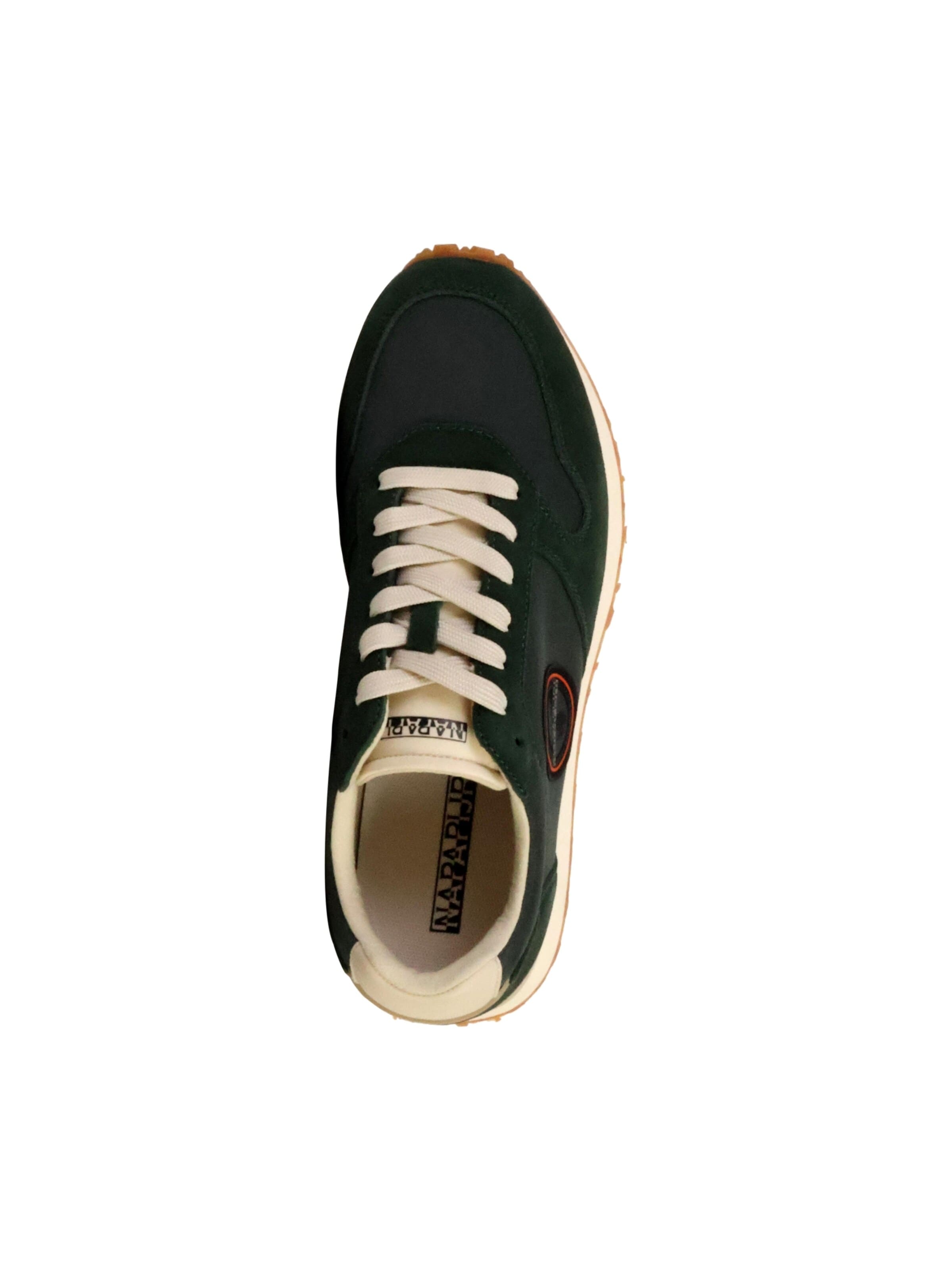 NAPAPIJRI - Calzado deportivo con cordones 'Sun Low-Top-Sneaker aus Leder' en verde