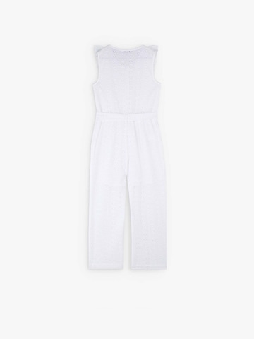 Scalpers Dungarees 'Emb' in White