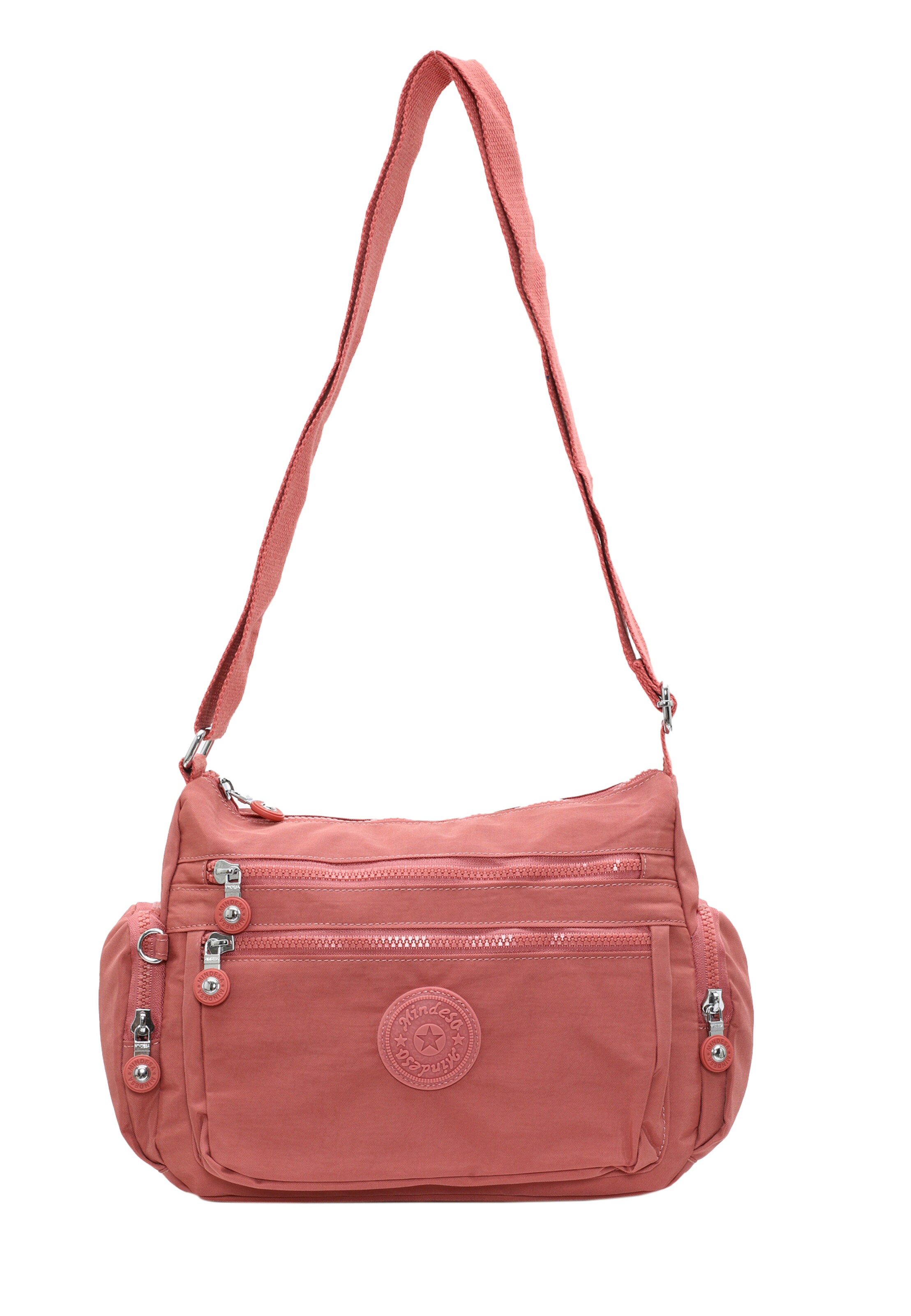 Mindesa - Mala de ombro em rosa: frente