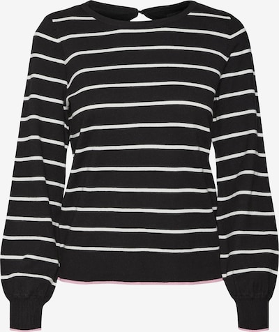 VERO MODA Pull-over 'ALMA' en rose / noir / blanc, Vue avec produit