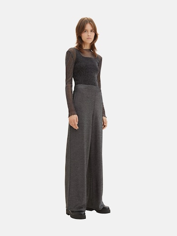 TOM TAILOR DENIM Wide Leg Hose in Grau