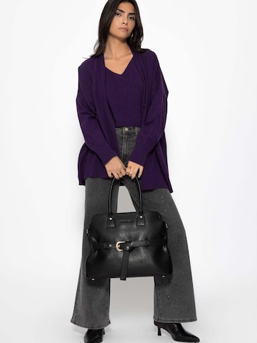 SASSYCLASSY Oversizestrickjacke‌‌‌‌ in Lila