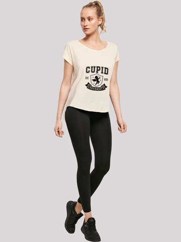 F4NT4STIC Shirt 'Cupid University Valentinstag' in Beige