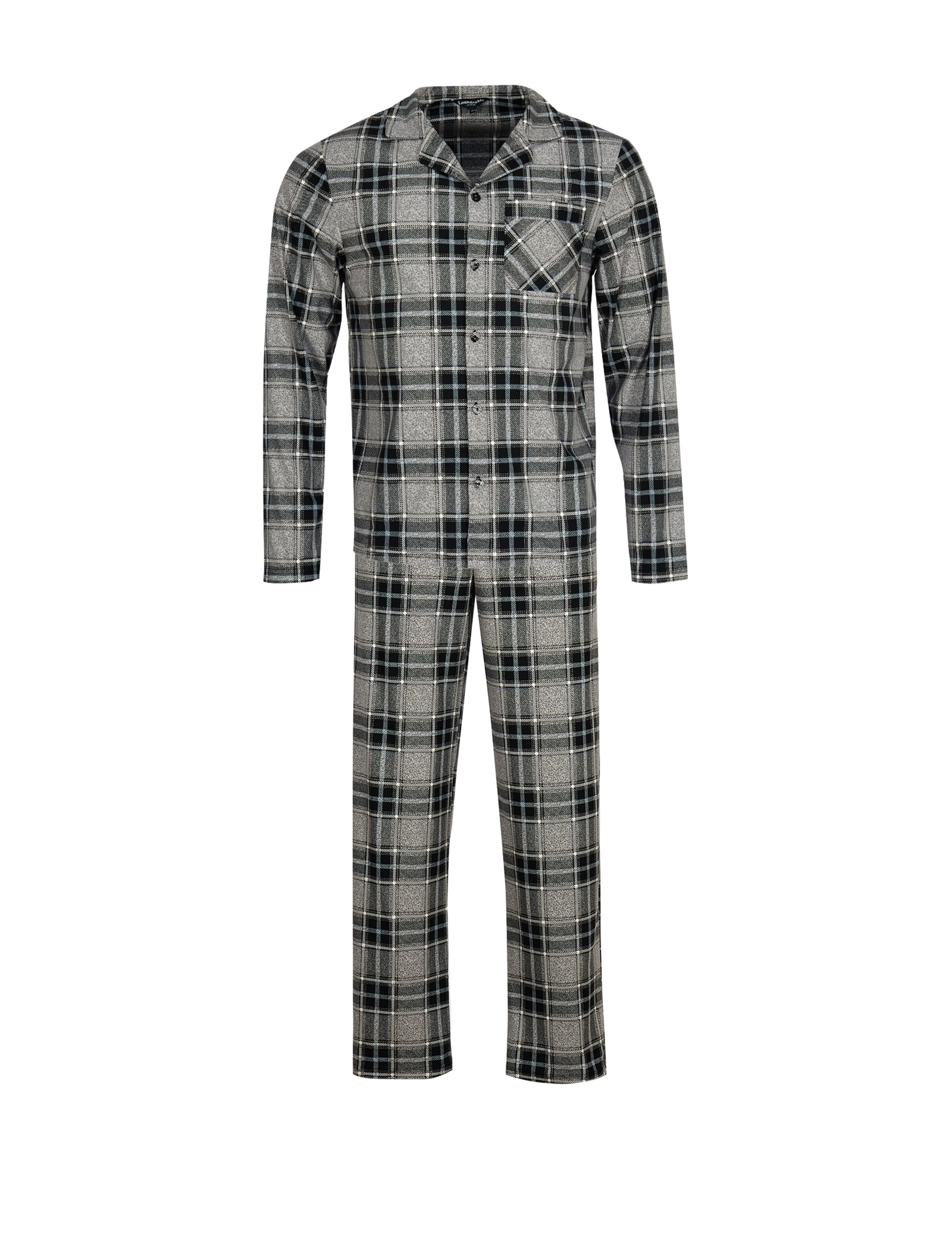 Loungeable Long Pajamas in Grey: front