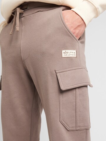 ALPHA INDUSTRIES Конический (Tapered) Брюки-карго в Коричневый