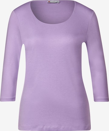 STREET ONE - Camisa 'Pania' em roxo: frente