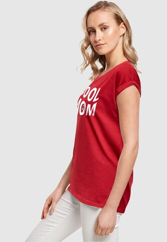 Merchcode Shirt 'Mothers Day - Cool mom' in Red