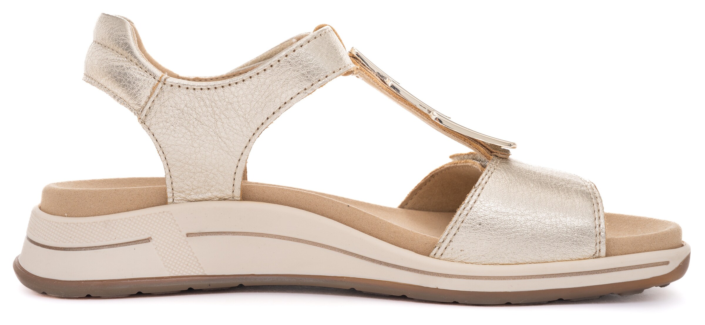 ARA - Sandália 'Osaka' em ouro