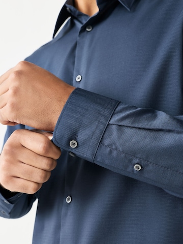 Coupe regular Chemise Next en bleu