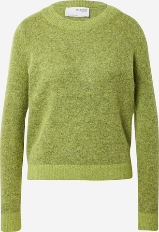 SELECTED FEMME Sweater 'SIA' in Green: front