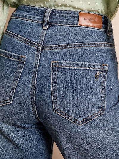 love & roses Kavbojke | moder denim barva, Prikaz izdelka