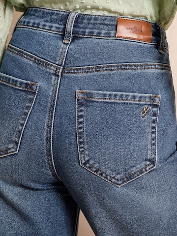 love & roses Ohlapna forma Kavbojke | modra barva