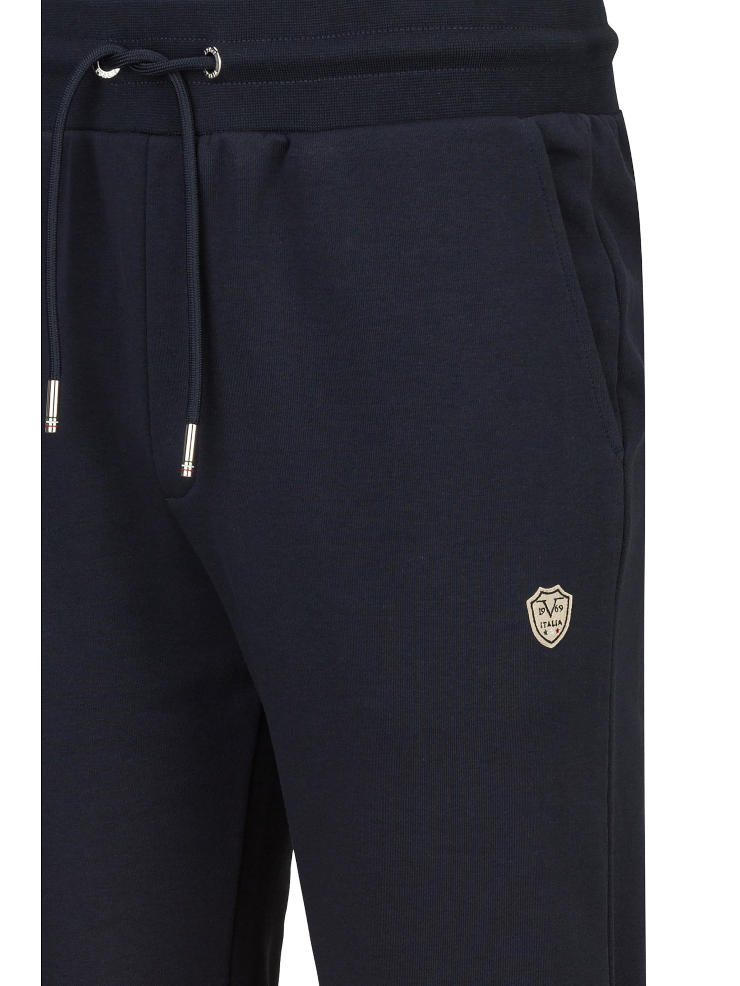 19V69 ITALIA Tapered Broek 'Lucas' in Blauw