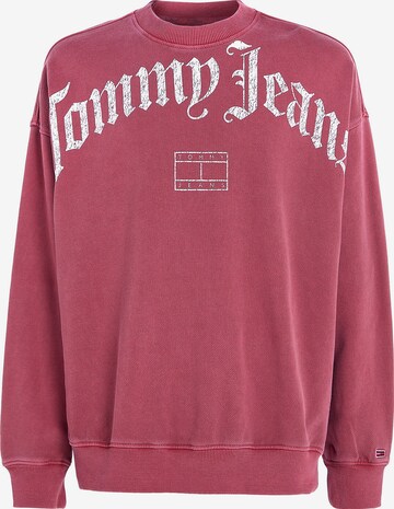 Sweat-shirt 'Grunge' Tommy Jeans en rouge : devant