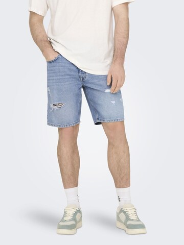 Only & Sons Regular Jeans 'ONSEdge' in Blue: front